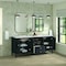 James Martin Vanities 72'' Double Vanity, Carbon Oak w/ 3 CM Arctic Fall Solid Surface Top 485-V72-CBO-3AF - alternate 2